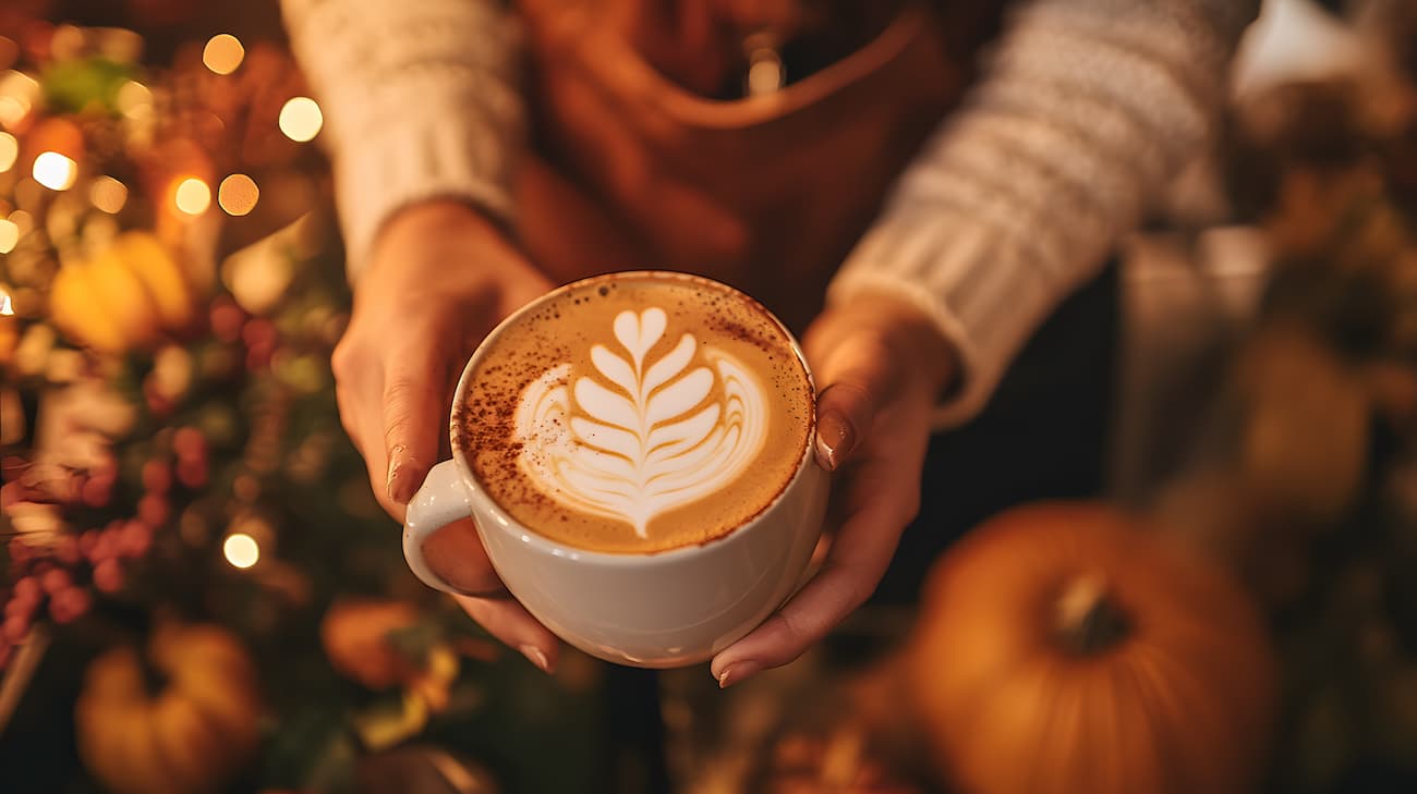 Bebida de café Pumpkin Spice Latte